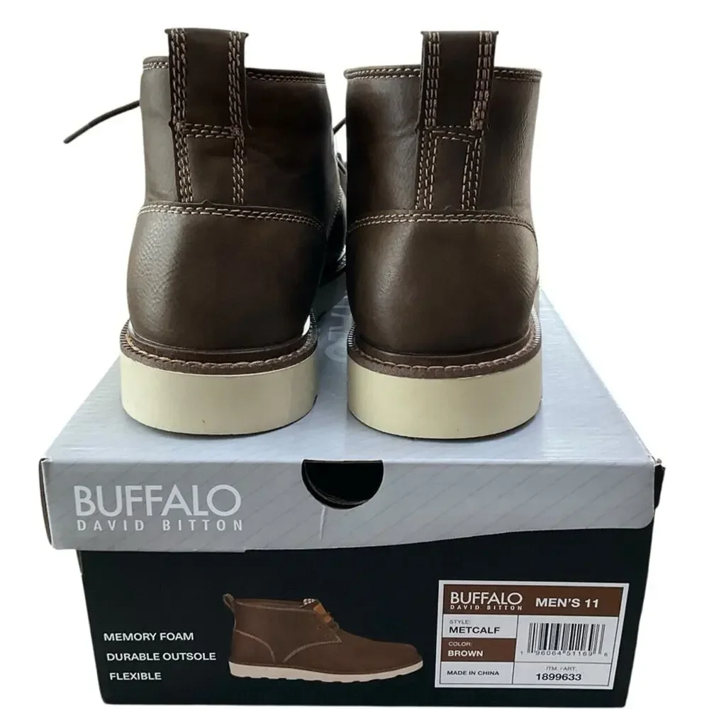 Buffalo David Bitton Brown Chukka Boots Size 11 NEW NIB